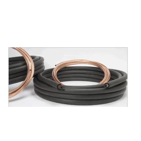 Insulated Copper Line Set - Tubing: 3/8 in. OD LL x 3/4 in. OD SL