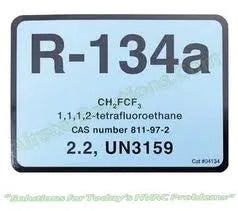 R134a Labels: Package of 10 - 0.2 Lbs