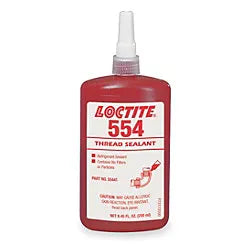 Loctite 554 Thread Sealant: Refrigerant Sealant Seal - 250 Ml Bottle