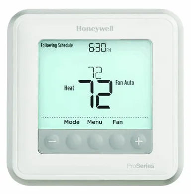 T6 Pro Programmable Thermostat with stages up to 2 Heat/1 Cool Heat Pumps or 2 Heat/2 Cool Conventional Systems - .9 Lbs