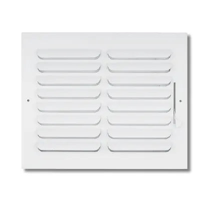 8x4 Curved Blade Register 1-way - Bright White finish