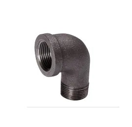 Black Iron 90 Degree Street Elbow - 1/2 in. MIP X 1/2 in. FIP Connections