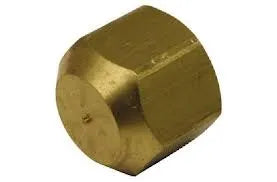 Brass Flare Cap - 1/4