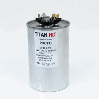 Titan HD Motor Run Capacitor - 70+5 MFD