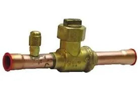 Refrigeration Ball Valve - 7/8 in. OD Sweat connections W/ Access fitting