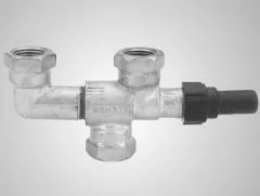 3-Way Refrigerant Dual Shut-Off Valve - 1/2 in. FPT Connections