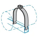 Electro-Galvanized Tubing Clamp - 5/8