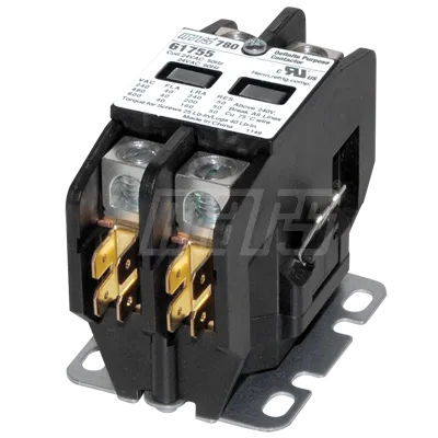 Contactor: 2 Pole 40 Amp 24V Coil - 0.7 Lbs