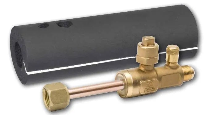 Brass Full Port Ball Valve - 1/4 in. Female Flare X 1/4 Male Flare