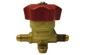 Refrigeration Packless Valve - 1/4 in. M SAE x 1/4 in. M SAE