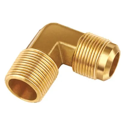 Brass Pipe Elbow - 1/4 in. Male Flare x 1/8 in. Male Pipe