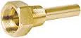 E35 Thermometer Well - 3/4 in. x 3 1/2 in. Brass