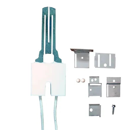 Universal flat silicon carbide igniter kit. Includes brackets and hardware to replace hundreds of OEM furnace and boiler igniters - 1 Lbs