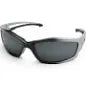 Kazbek Safety Glasses - Black with Silver Mirror Lens