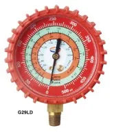 2.5 in. LPF Limited Pointer Flutter Gauge - Red