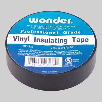 Vinyl Electrical Insulating Tape - 3/4 in. Wide x 60 Feet Roll