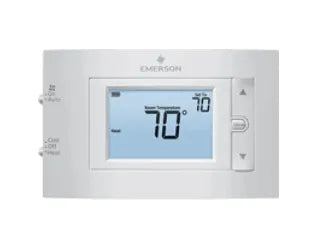 Emerson 80 Series Non-Programmable heat pump digital thermostat - Battery or Hardwired Power