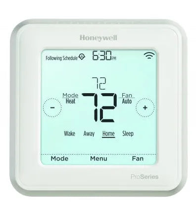 Lyric T6 Pro Wi-Fi Programmable Thermostat with stages up to 2 Heat/1 Cool Heat Pump or 2 Heat/2 Cool Conventional - 1 Lbs