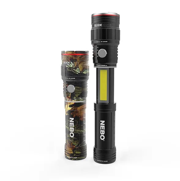 SLYDE KING powerful 500 lumen rechargeable flashlight featuring OC optics - Color: Black