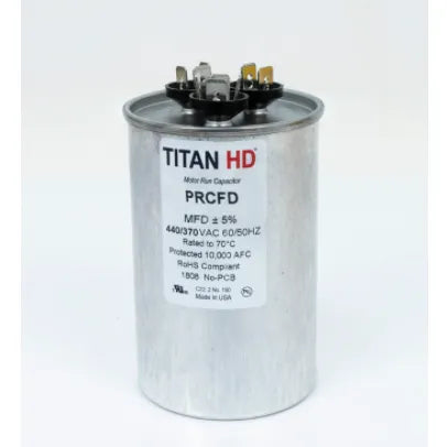 Titan HD Run Capacitor - 70+7.5 MFD