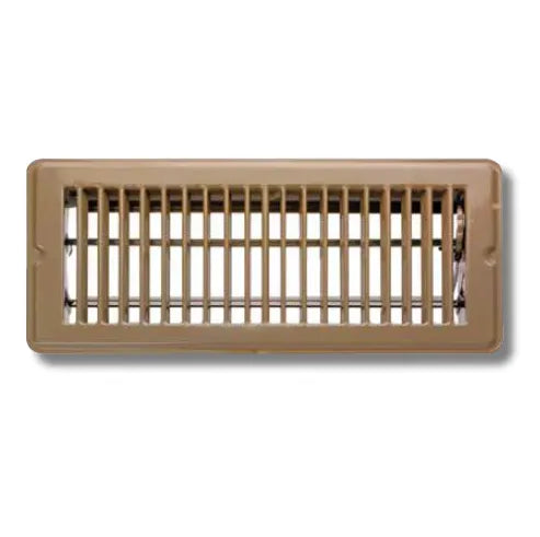 10x4 Two Way Floor Register - Color: Brown