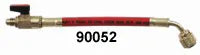 Ball Valve w/6 in Hose - 1/4 in MF X 1/4 in FF Hose w/45 deg Bend