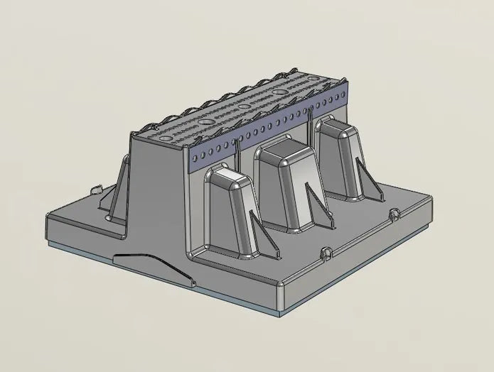 Adjustable Rooftop Pipe Support - 9 in. x 9 in. x 4.5 in. Tall