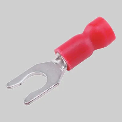 Electrical Solderless Insulated Spring Spade Connector - Pack of 50