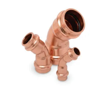 Zoomlock Max 45 Degree Press To Connect Copper Fitting - 7/8 in. ID