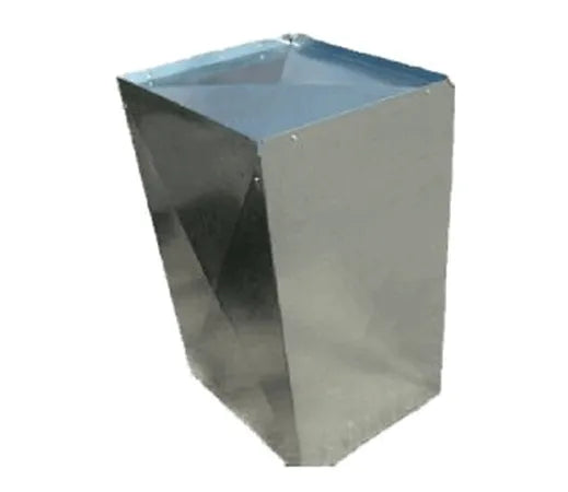 12-1/2 inch x 14-3/4 inch x 36 inch long Insulated Sheet Metal Supply Air Plenum With 1/2 inch flange - R8