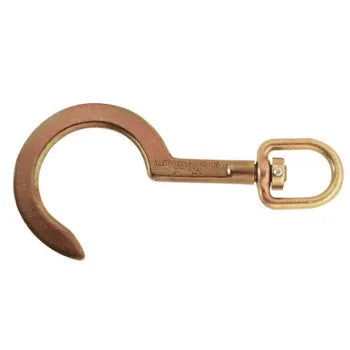 Swivel clevis on this forged hook will engage with snap on Klein block and tackle Cat. Nos. 1802-30 and H1802-30 - Maximum Weight 750 Lbs