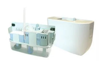 Aspen Mini White 100-250v condensate pump - Surface mounts below Indoor Unit at either end