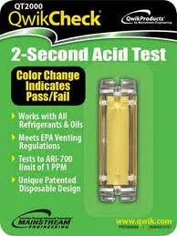 QwikCheck Acid Test Kit - Ideal for preventive maintenance checks and for verifying proper acid clean up