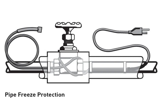 FrostGuard 120 V preassembled self-regulating heating cables are designed for residential and light commercial metal and plastic pipe freeze protection - 12 foot heating cable