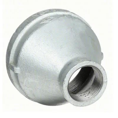 3/4 x 3/8 Galvanized Pipe Belled Reducing Coupling - 0.34 Lbs