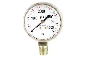 Replacement Gauge - Uniweld RHP400 Nitrogen Regulator 0-4000 PSI