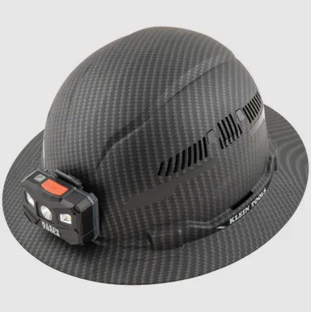 Hard Hat; Premium KARBN™ Pattern; Vented Full Brim; Class C; Lamp - 2 Lbs