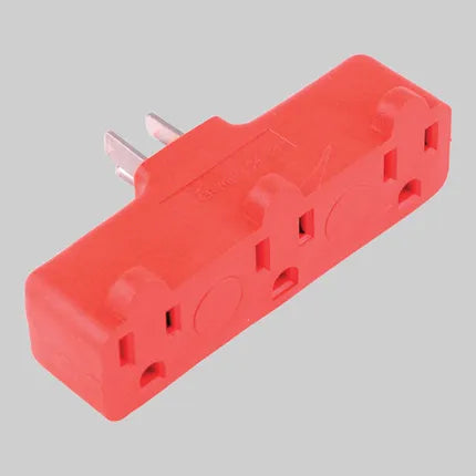 Triple Outlet Electrical Plug - 2 pole