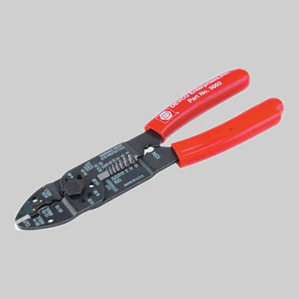 Wire Crimper & Stripper - Plastic Coated Handle