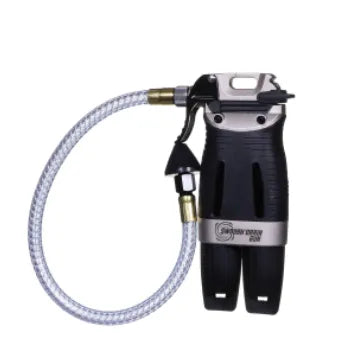 SG-2KIT Includes: Double Shot SG-2 Drain Gun; 2-20 gram SWOOSH CO2 cartridges; reinforced vinyl hose equipped with a tapered fitting to work on 3/8 in. - 3/4 in. drain openings & a universal adapter for multiple drain line clearing accessories - 6 Lbs