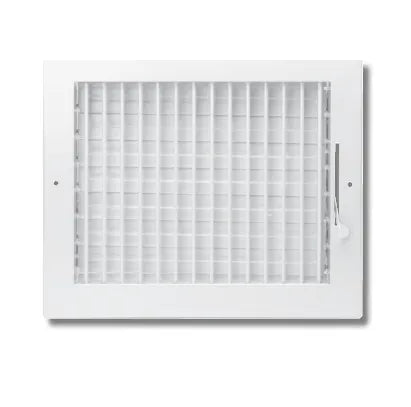 14x6 Sidewall Adjustable Blade Register - Color: White