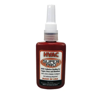 HVAC Super Pro No Flame Brazing Adhesive - Use on Copper; Brass or Aluminum