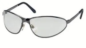 Tomcat Safety Glasses - Gunmetal Frame and Silver Mirror Lens