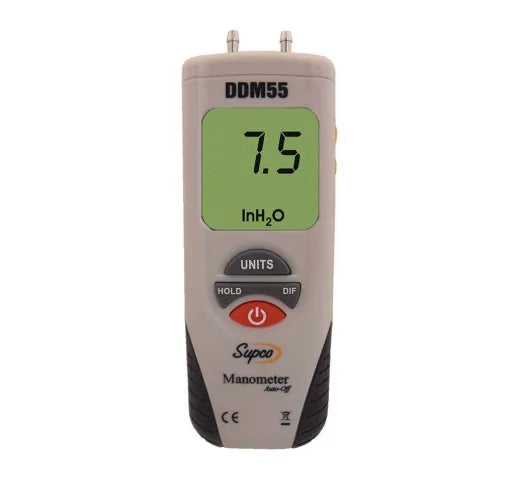 Dual Input Digital Manometer - accurately tests for leaks in low-pressure gas systems and more