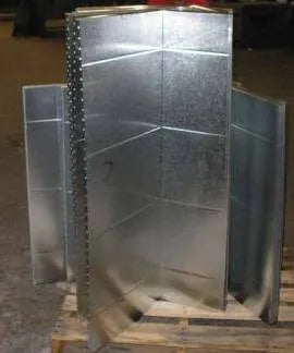 Insulated Galvanized Sheet Metal Plenum - 20 1/2 in.W x 17 3/4 in.D x 36 in.L