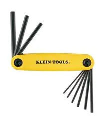 9 Key Folding Hex Key Set - 5/64 in.