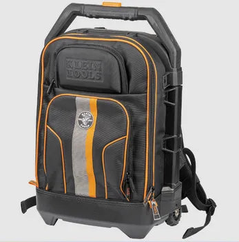 Rolling Tool Backpack - Black & Orange