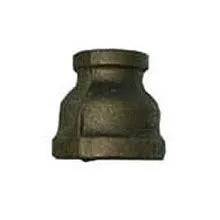 1 in. x 3/4 in. Black Pipe Belled Reducing Coupling - 0.2 Lbs