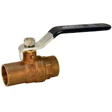 Brass Ball Valve - 1/2 in. Sweat Connnections