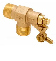 Heavy-duty cast brass high-capacity float valve - 1 in. MPT Inlet x 1 in. MPT Outlet